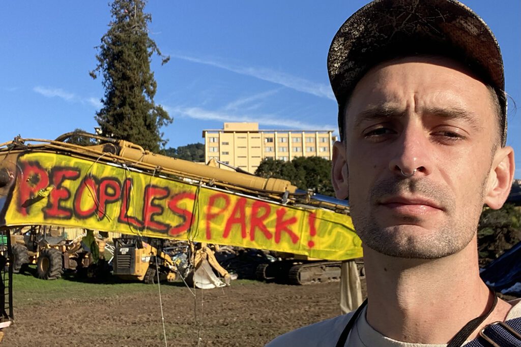 Image of Bradley Penner at Berkeley's People's park