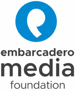 Embarcadero Media blue and black text logo